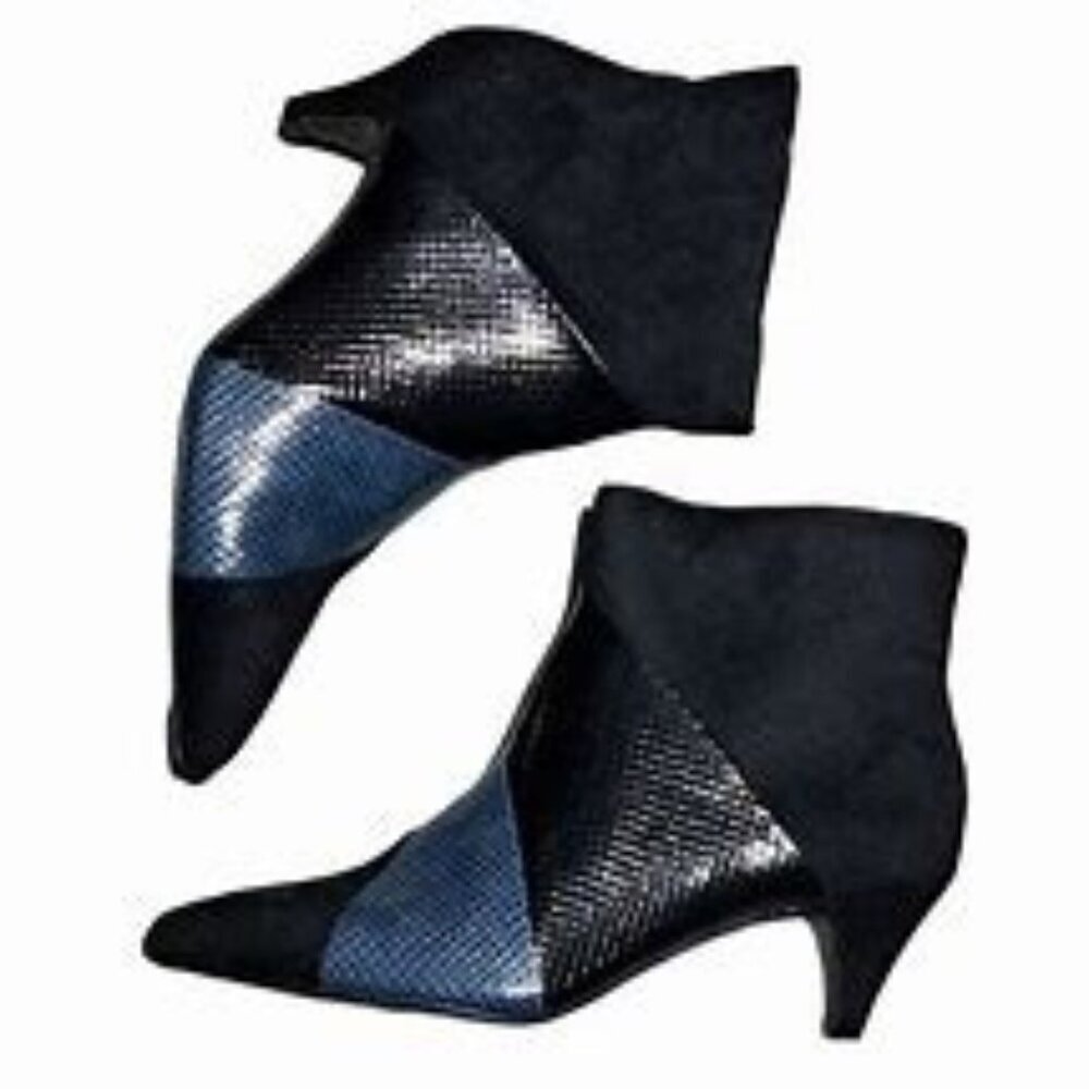 Impo EBONIE Multi Texture Bootie with Memory Foam Black 6.5